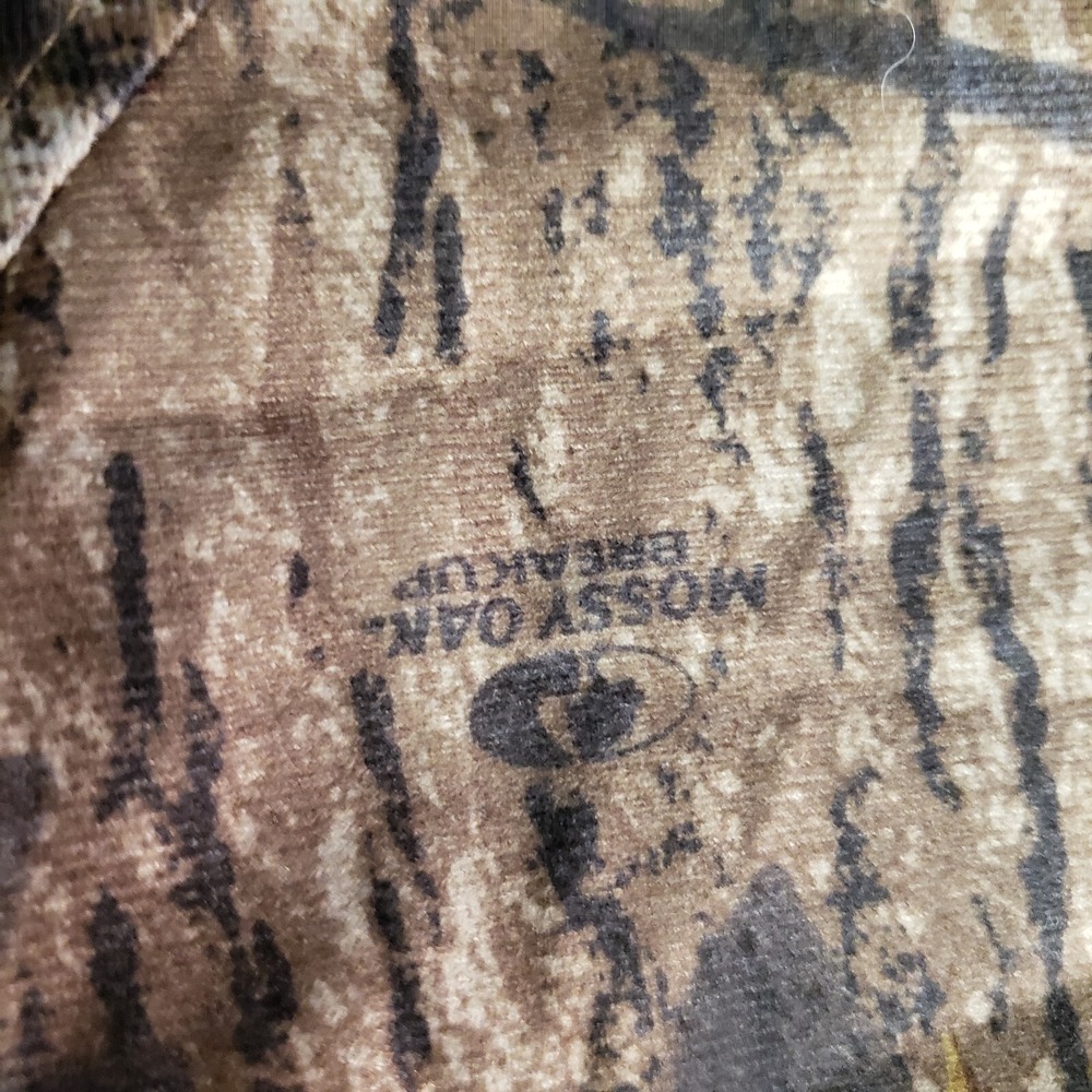 Woolrich Camo Jacket Mens L Long Sleeve Detachable Hood Mossy Oak Breakup Zip Up - Picture 6 of 12